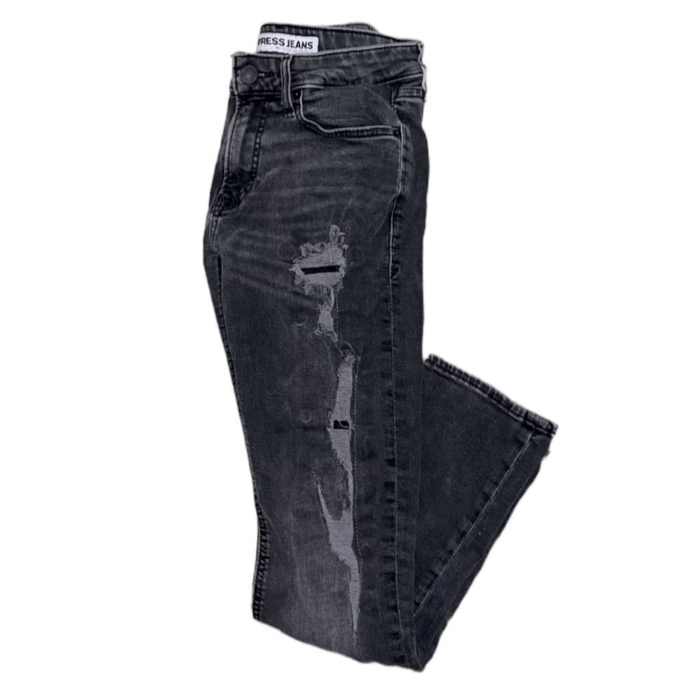 Express Rocco Slim Fit Skinny Leg Jeans In Charcoal